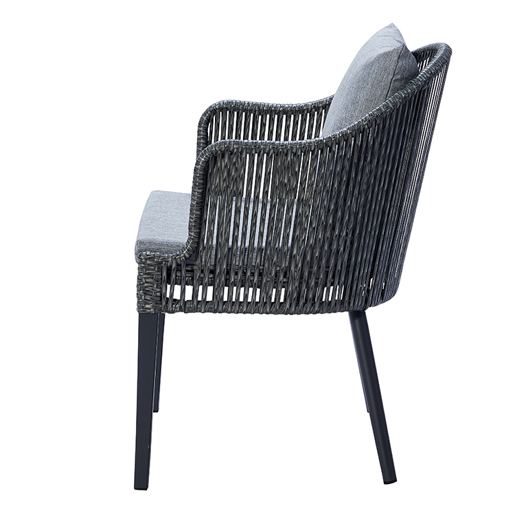 Modern Rust-Resistant Aluminum Frame Weatherproof Handwoven Wicker Garden Leisure Chair