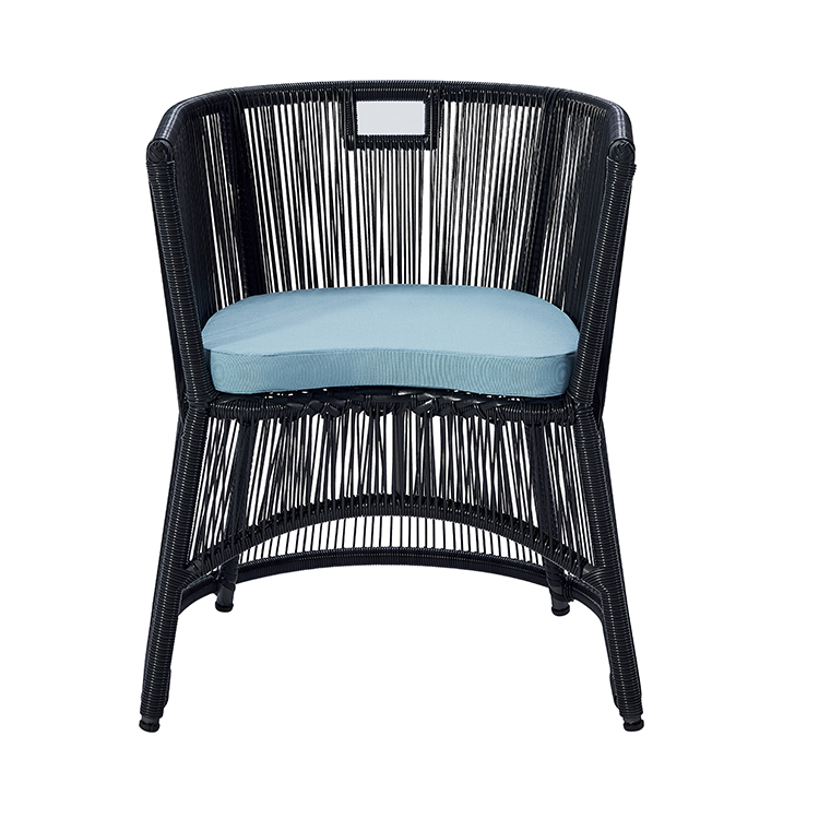 Versatile Space-Saving Outdoor Bistro Dining Furniture Compact Balcony Café Table and Wicker Chairs Set