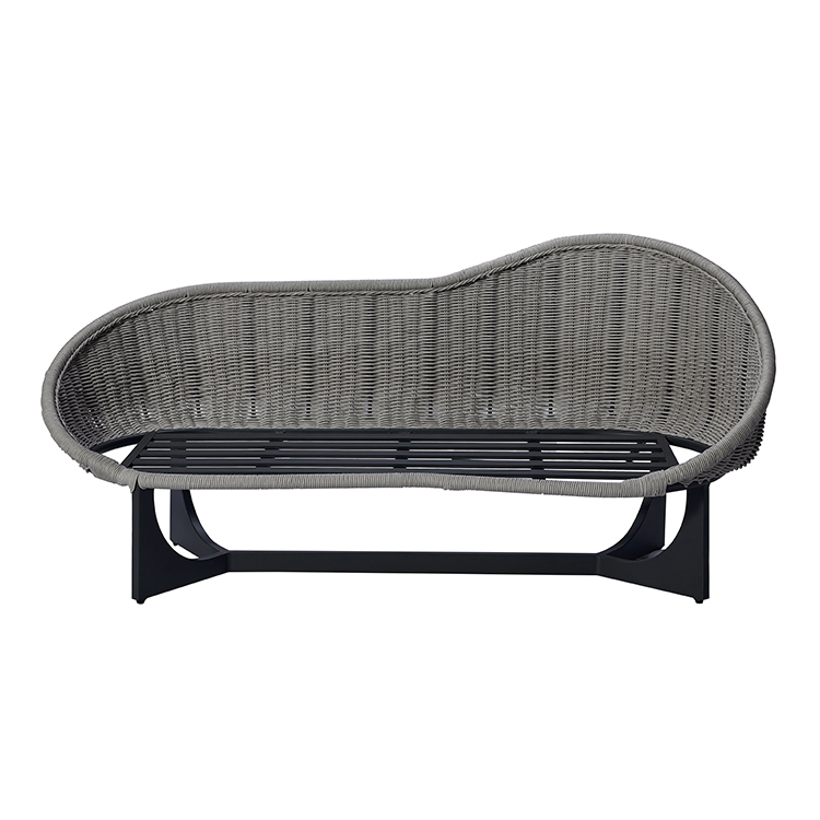 Space-Saving Modern Coastal Outdoor Furniture Set All-Weather Comfortable Patio Sofa and Coffee Table Combo for Garden