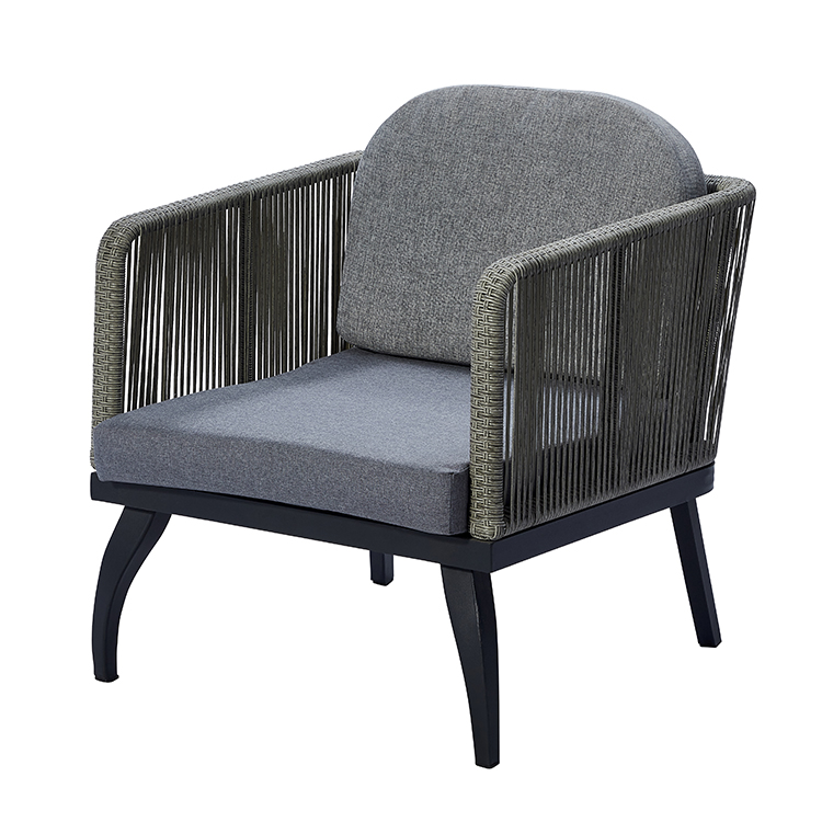 All-Weather Handwoven Rattan Patio Seating Modern Outdoor Sofa Set with Aluminum Frame