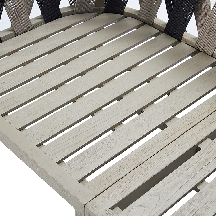 Elegant Coastal Terrace Weather-Resistant Woven Strap Modern Outdoor Sofa Set Suitable for All Weather Conditions