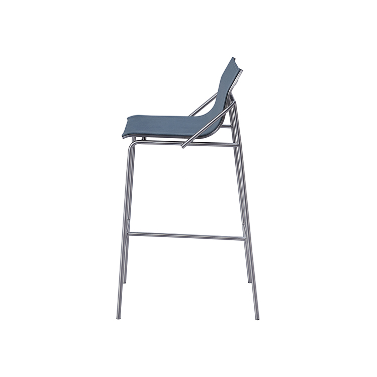 Contemporary Lightweight Outdoor Bar Chair Weather-Resistant Mesh Patio High Stool