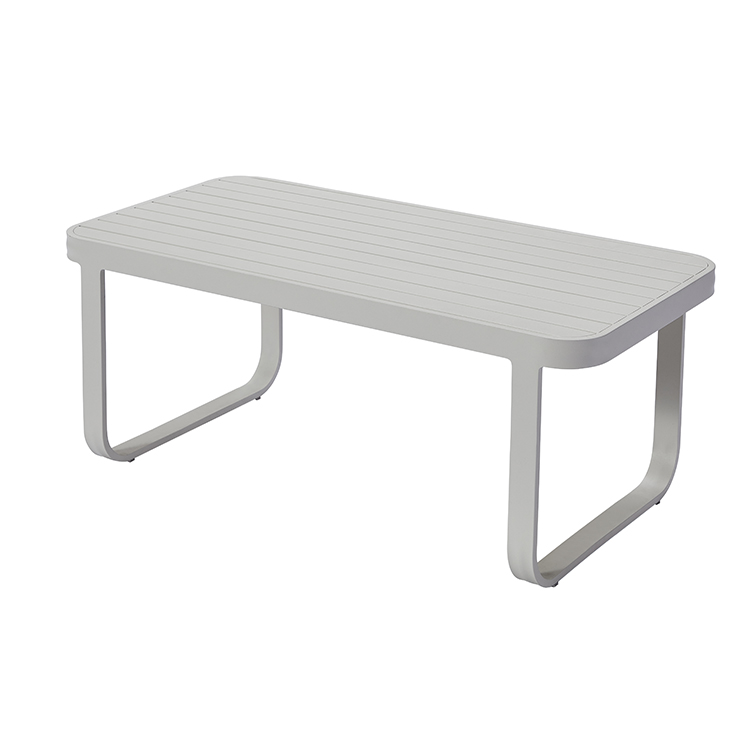 Modular Weather-Resistant Aluminum Patio Conversation Outdoor Sofa Set with Coffee Table