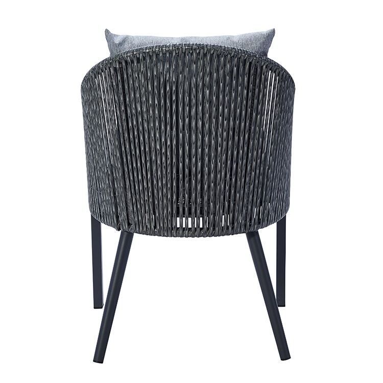 Modern Rust-Resistant Aluminum Frame Weatherproof Handwoven Wicker Garden Leisure Chair