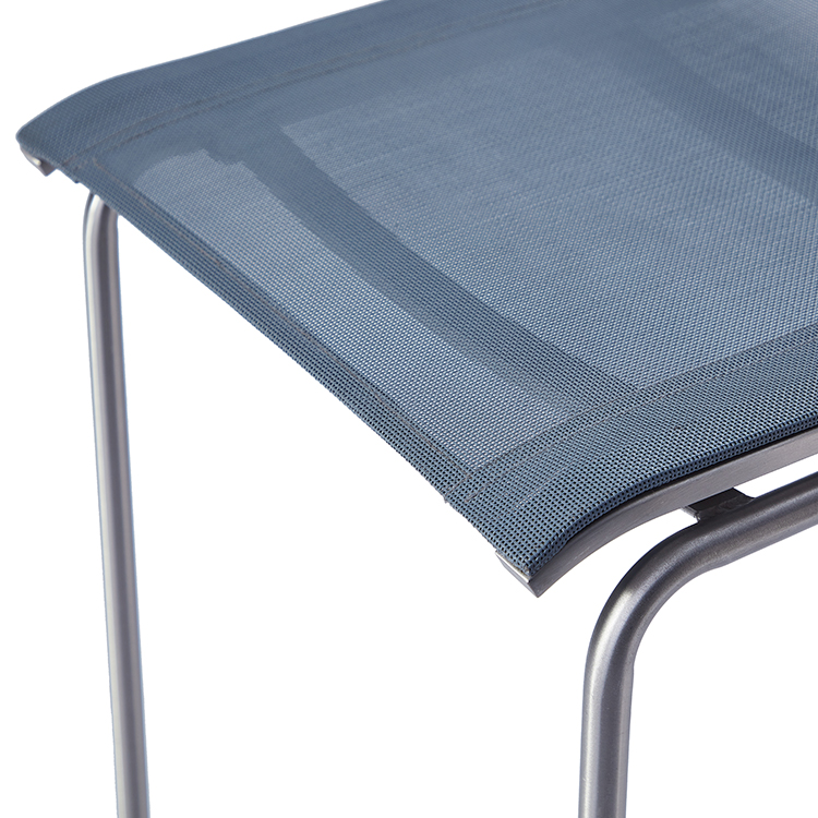 Contemporary Lightweight Outdoor Bar Chair Weather-Resistant Mesh Patio High Stool