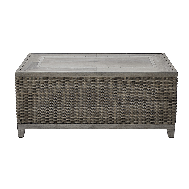 Durable Luxury PE Wicker Aluminum Garden Couch Set with Waterproof Cushions