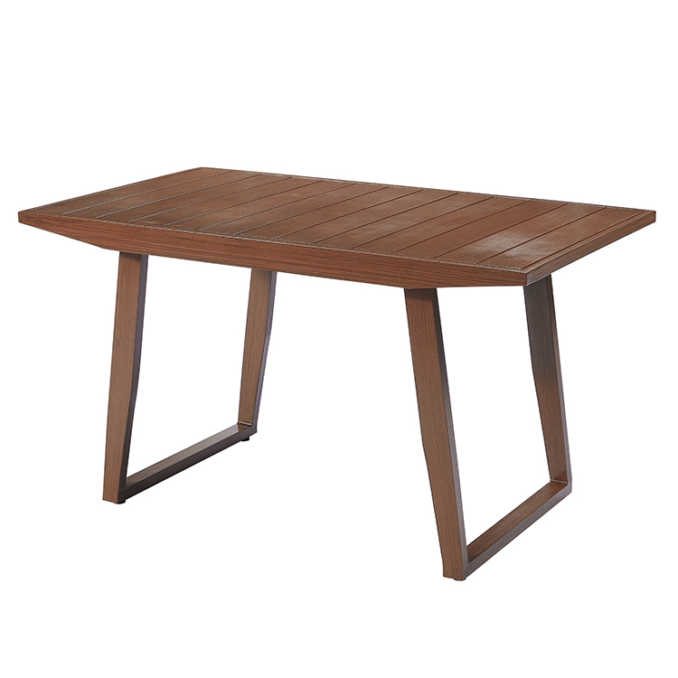 5-Piece Minimalist Aluminum Outdoor Dining Rectangular Table Set 4 Chairs Furniture with UV-Resistant Cushions