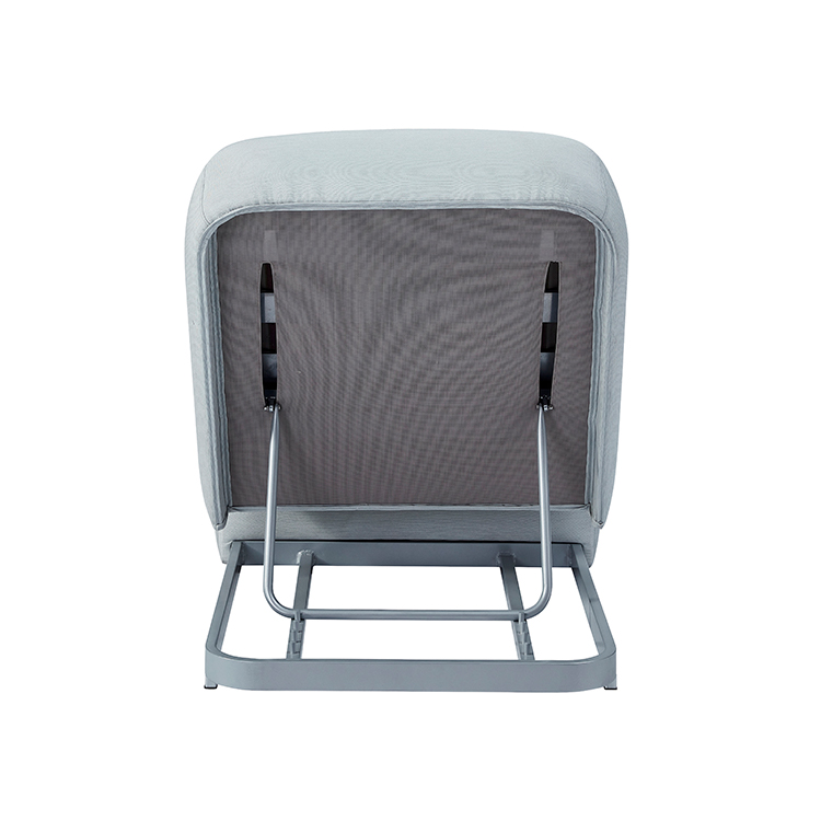 Minimalist Adjustable Waterproof Outdoor Lounge Chair Comfortable Padded Aluminum Sun Lounger for Balcony and Terrace Use