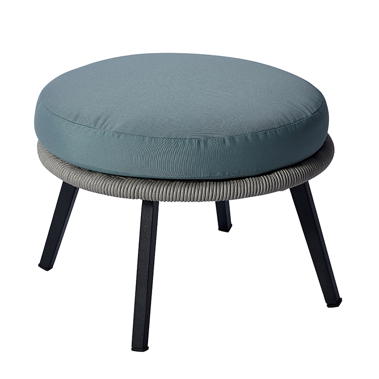 Space-Saving Modern Coastal Outdoor Furniture Set All-Weather Comfortable Patio Sofa and Coffee Table Combo for Garden