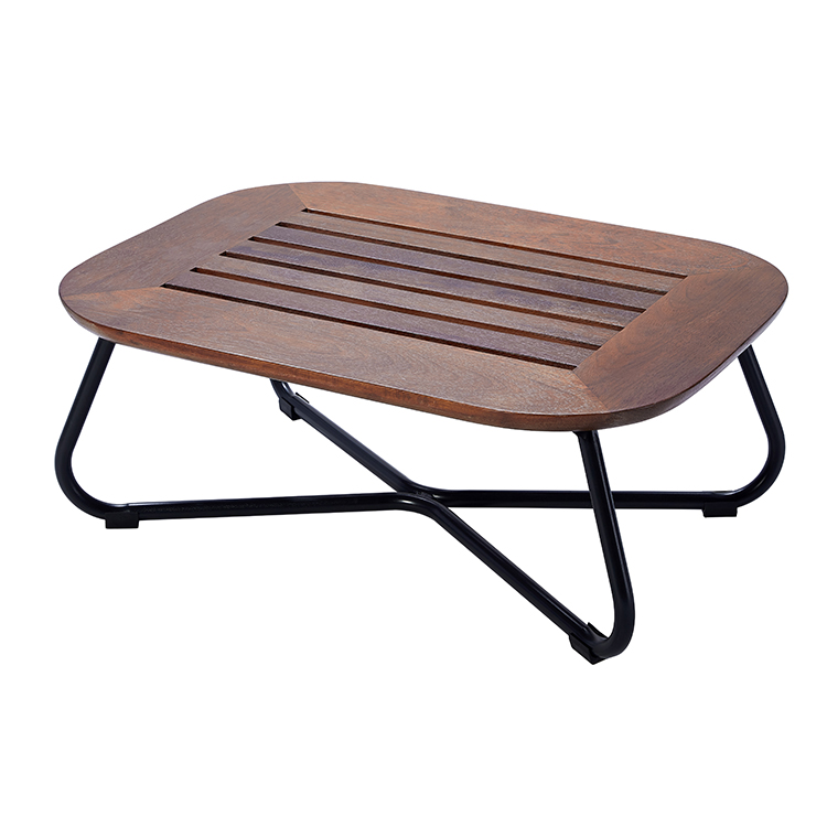 Minimalist Durable Aluminum Frame Outdoor Rope Sofa Set with Coffee Table