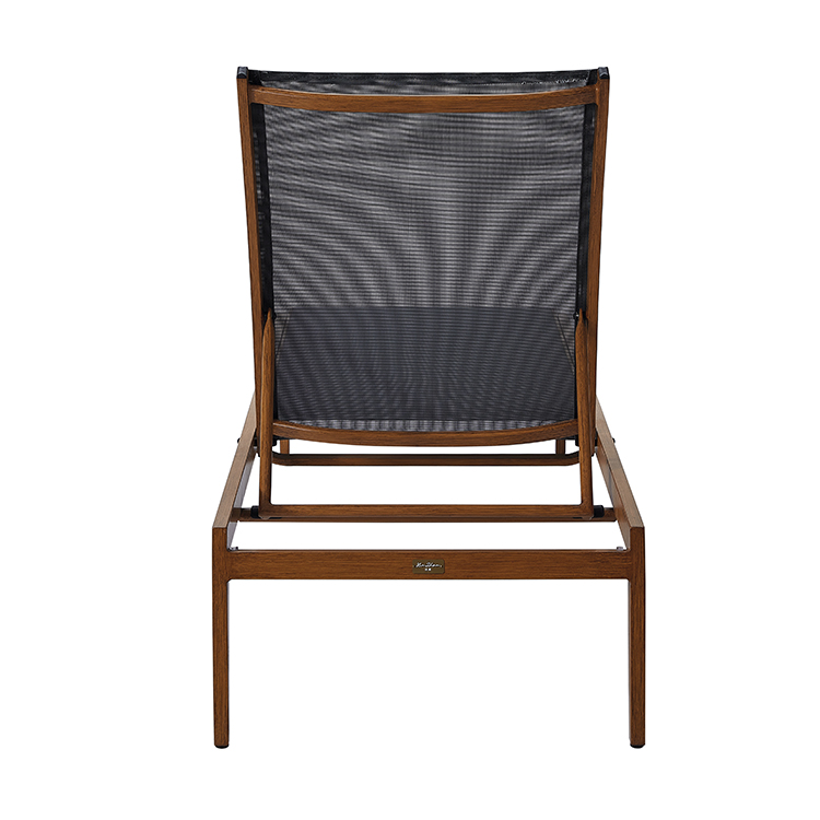 Premium Coastal Style Aluminum Chaise Patio Adjustable Chaise Lounge with Rust-Proof Frame