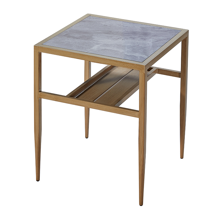 2-Seater All-Weather Outdoor Restaurant Terrace Dining Table and Chairs Set with Aluminum Frame