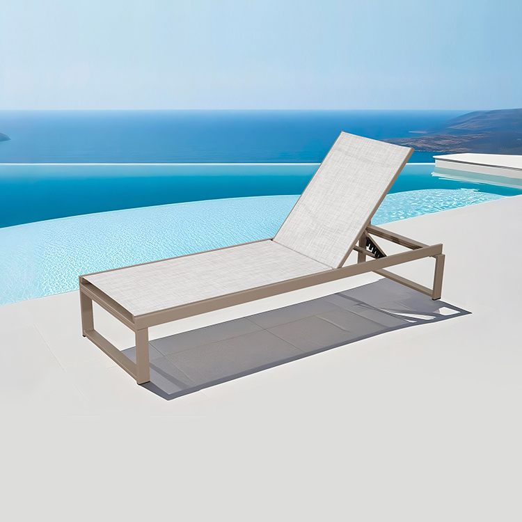 Patio Lounge Furniture Waterproof Beach Reclining Chair Garden Recliner Lounger For Poolside