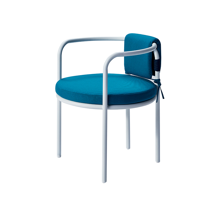 Weather-Resistant Outdoor Terrace Relaxation Seating Aluminum Conversation Chair set with Cozy Cushion
