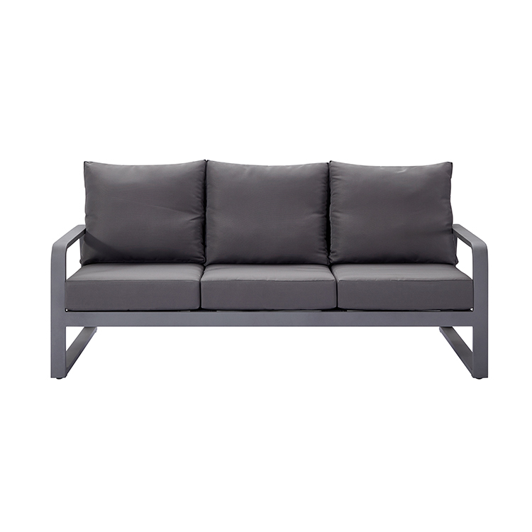 Outdoor Luxury Aluminum Sofa Dining Table Modern Garden Patio Sofa Sectional Aluminum 4 Person Set