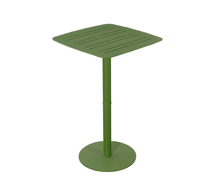 Industrial Weatherproof Outdoor Patio Seating 3-Piece Dining Chair Set with Compact Table
