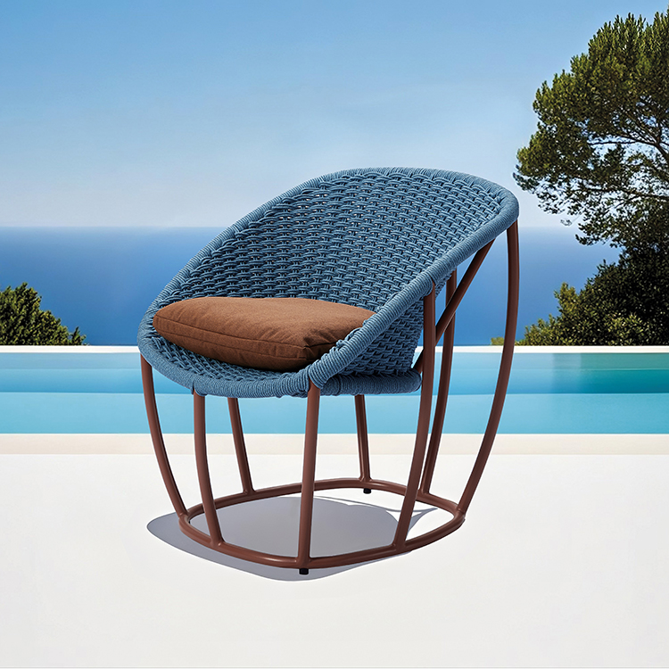 Outdoor Leisure Balcony Sea View Room Villa Rope Lazy Chair