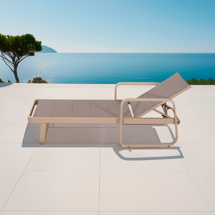 Weather-resistant Adjustable Garden Outdoor Recliner Pool Party Sun Lounge Deck Chair