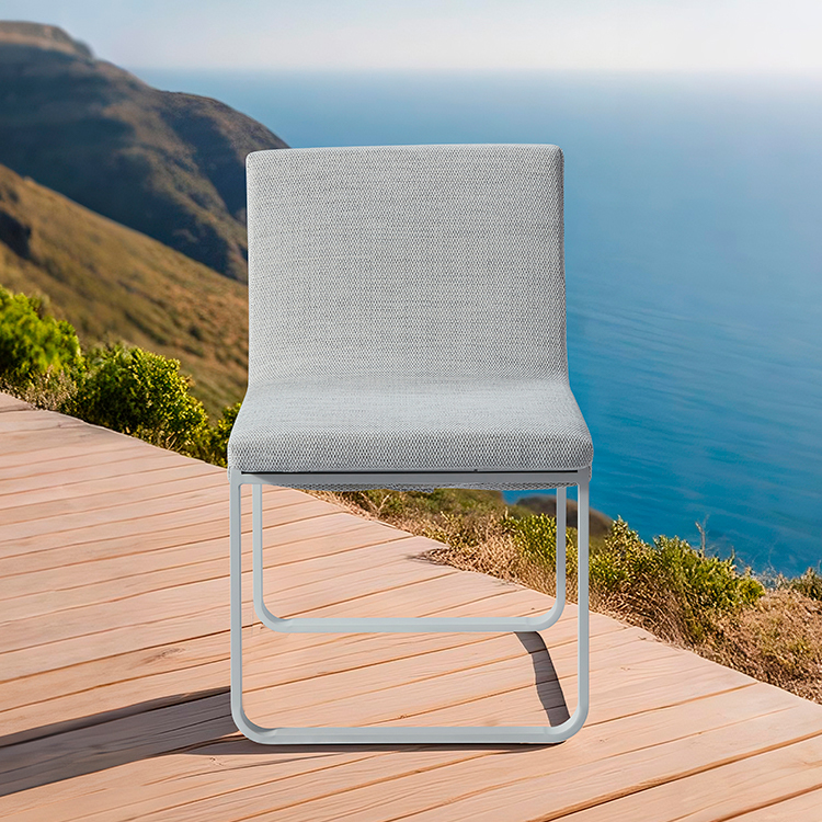 Waterproof Luxury Design Aluminum Outdoor Chairs With Cushion