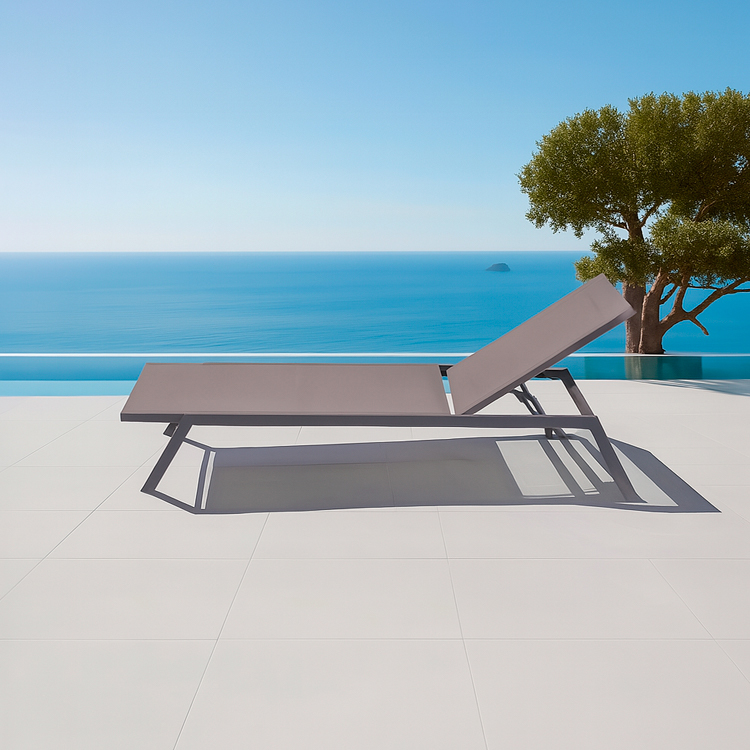 All-weather Patio Exterior Furniture Adjustable Poolside Sun Lounger Chaise Garden Chair