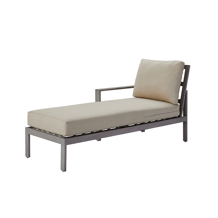 L‑Shaped Minimalist Modular Aluminum Outdoor Seating Group Living Sofas Set