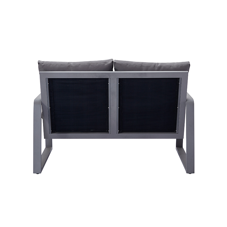 Outdoor Luxury Aluminum Sofa Dining Table Modern Garden Patio Sofa Sectional Aluminum 4 Person Set