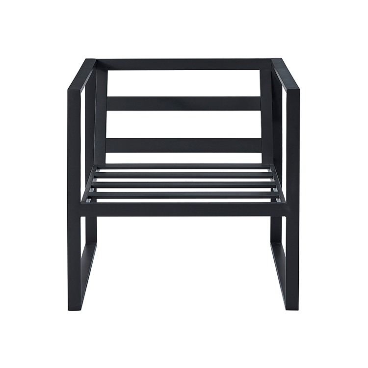 3-Piece Aluminum Frame Weatherproof Outdoor Deck Lounge Chair modern Garden Conversation Seating Set with Side Table