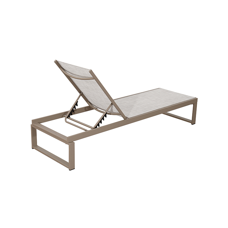 Patio Lounge Furniture Waterproof Beach Reclining Chair Garden Recliner Lounger For Poolside