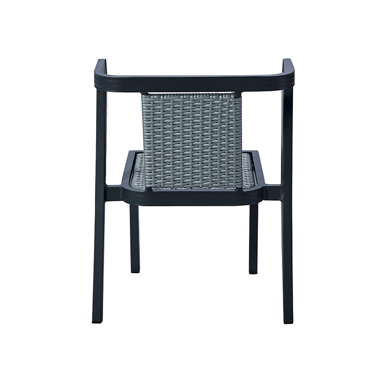 3-Piece All Weather Stylish Durable Outdoor Aluminum Conversation Terrace Seating Set With Square Table
