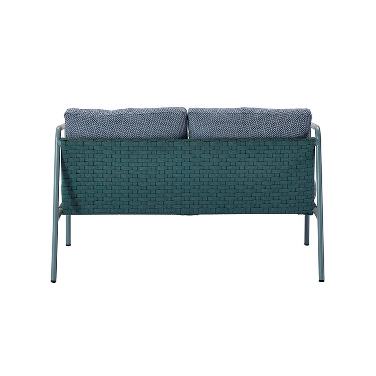 Minimalist 4 Seater Durable Metals Armchair Luxury Garden Sofa Outdoor Furniture Set
