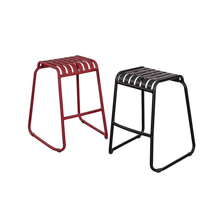 Industrial Weatherproof Outdoor Patio Seating 3-Piece Dining Chair Set with Compact Table