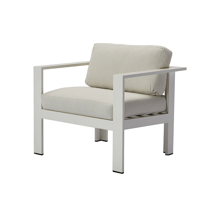 Best Modern New Garden Conversation Furniture Outdoor Patio White Aluminum Sofa Set with Coffee Table on Sale