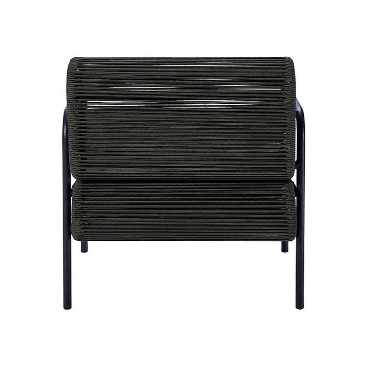 Durable Outdoor Furniture All-Weather Bistro Breathable Woven Rope Dining Chair and Table Set