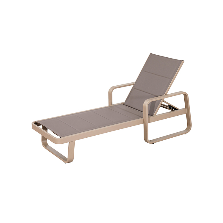Weather-resistant Adjustable Garden Outdoor Recliner Pool Party Sun Lounge Deck Chair