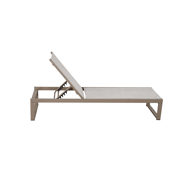 Patio Lounge Furniture Waterproof Beach Reclining Chair Garden Recliner Lounger For Poolside