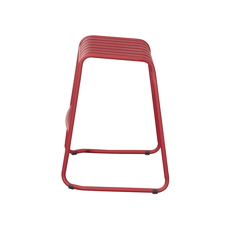 Industrial Weatherproof Outdoor Patio Seating 3-Piece Dining Chair Set with Compact Table