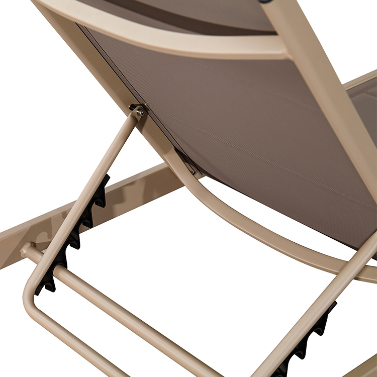 Designer Garden Furniture Contemporary Outdoor Poolside Adjustable Reclining Chaise Patio Chairs  Lounge