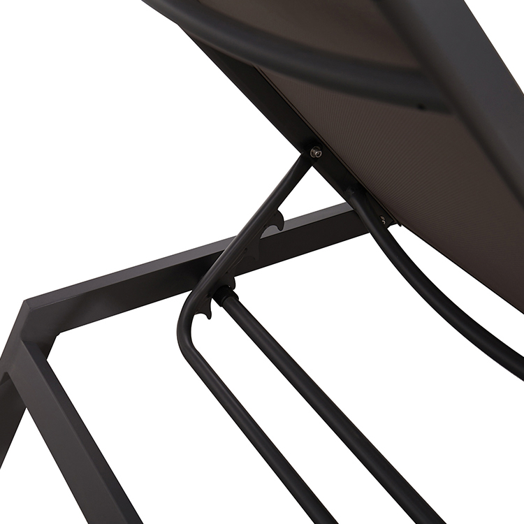 All-weather Patio Exterior Furniture Adjustable Poolside Sun Lounger Chaise Garden Chair