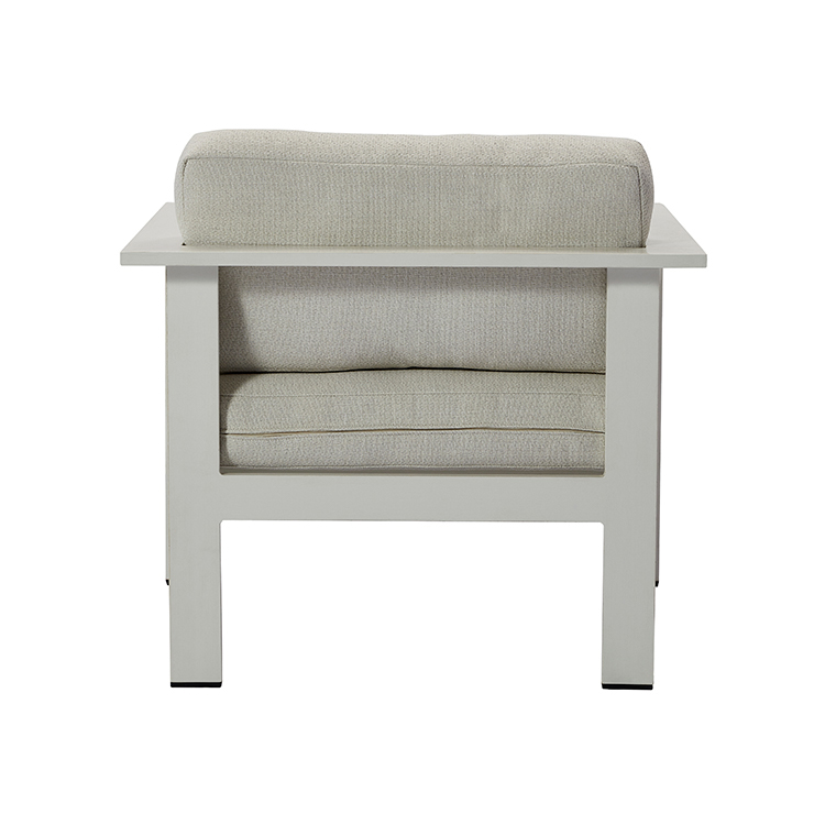Best Modern New Garden Conversation Furniture Outdoor Patio White Aluminum Sofa Set with Coffee Table on Sale