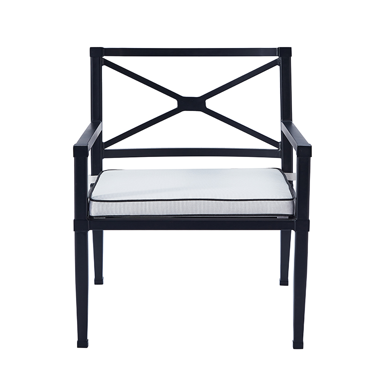 Customizable Living Outdoor Metal Comfort Cushion Garden Patio Furniture Aluminum Chair