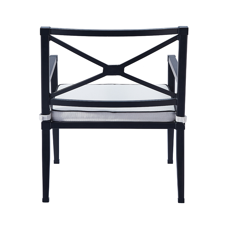 Customizable Living Outdoor Metal Comfort Cushion Garden Patio Furniture Aluminum Chair