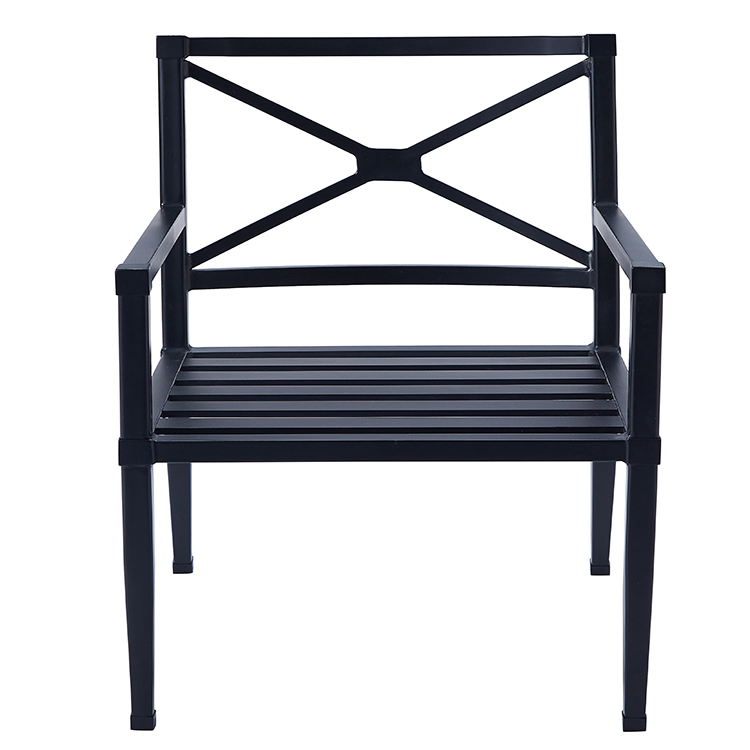Customizable Living Outdoor Metal Comfort Cushion Garden Patio Furniture Aluminum Chair