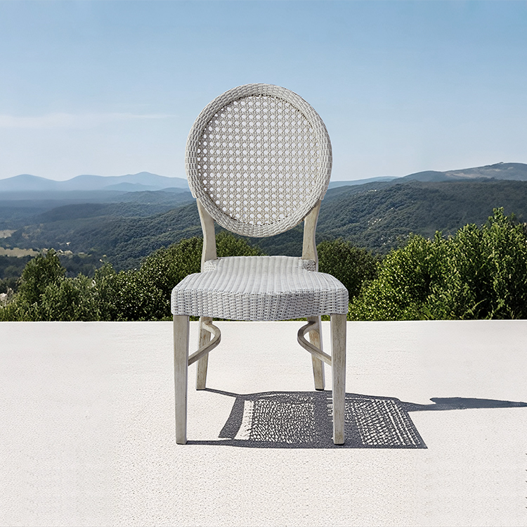 Classical Style Hotel Banquet Event Furniture Breathable Rattan Dining Chair