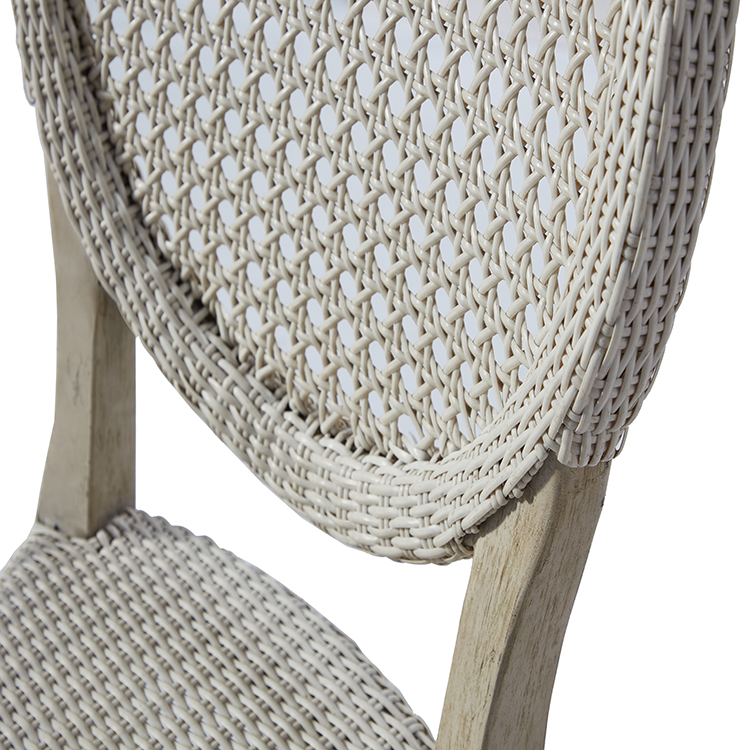 Classical Style Hotel Banquet Event Furniture Breathable Rattan Dining Chair