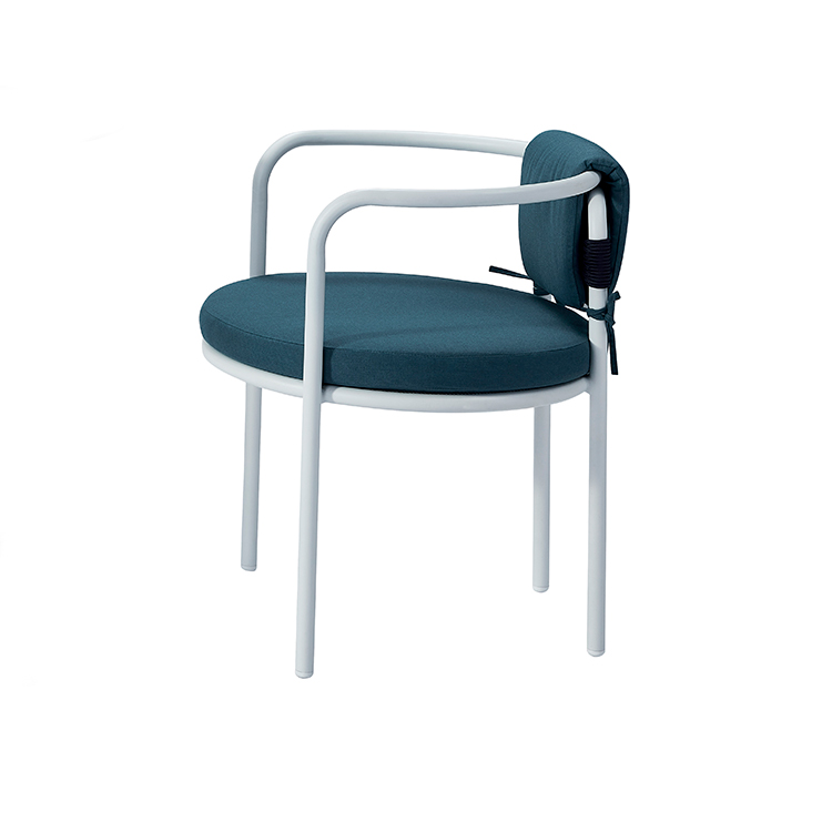 3-Piece Sunproof Outdoor Leisure Chair Aluminum Bistro Conversation Balcony Set With Cushion