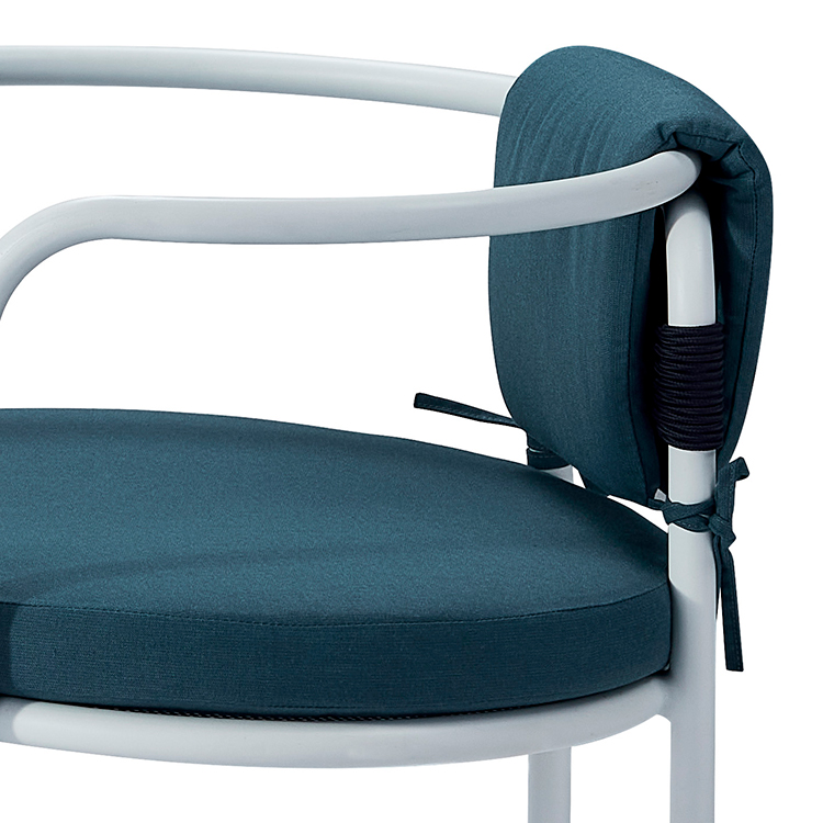 3-Piece Sunproof Outdoor Leisure Chair Aluminum Bistro Conversation Balcony Set With Cushion