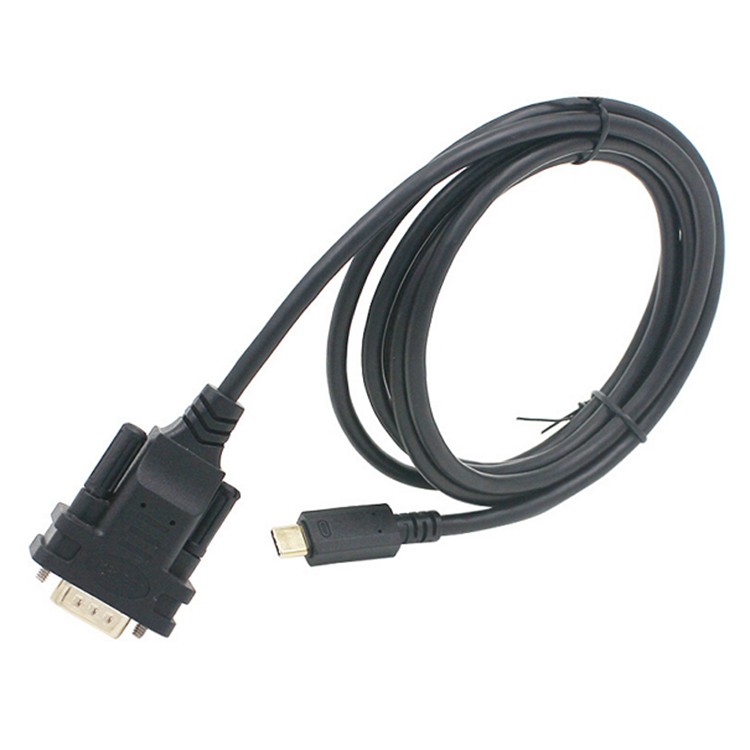 USB Type-C to DB9 Serial Cable with FTDI Chip, RS232 Male Adapter for Industrial Device Communication