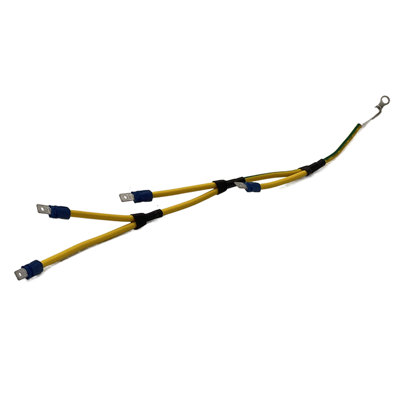 14awg Ground Cable  with RING TONGUE and Blade Terminal