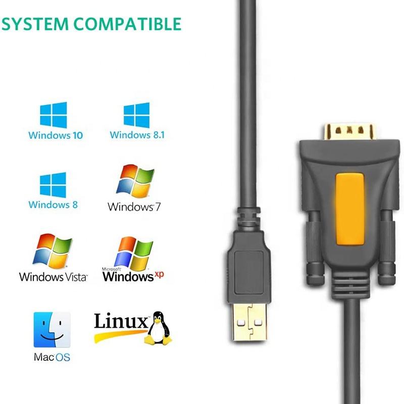 OEM Usb to RS232 DB9 Serial Adapter Driver Converter Cable