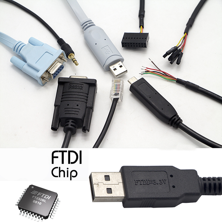 USB-A to 4-Pin Female Header TTL Serial Cable – CP2102 Compatible